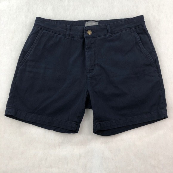 Ash & Erie Other - Ash and Erie Mens 33 Navy Blue Cotton Elastane Chino Shorts